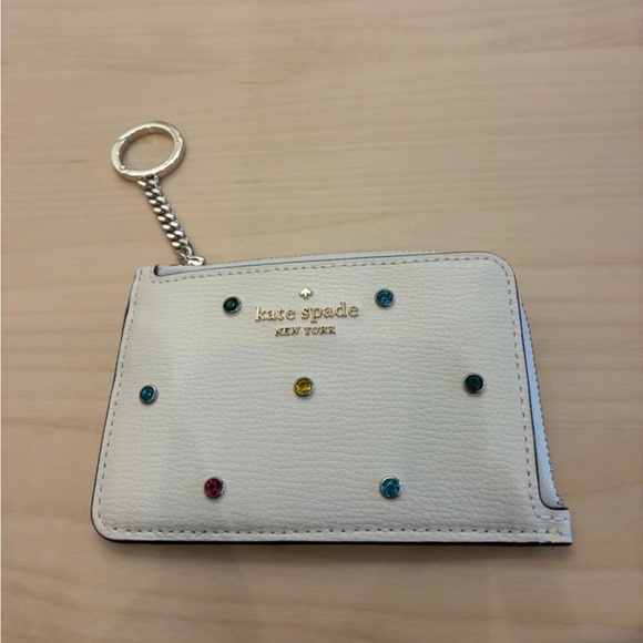 kate spade Handbags - Kate Spade White Card Holder Wallet